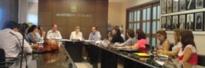 Cláudia Seabra (ao fundo) coordena audiência que reuniu SESAPI, FMS, MDER e Rede Cegonha