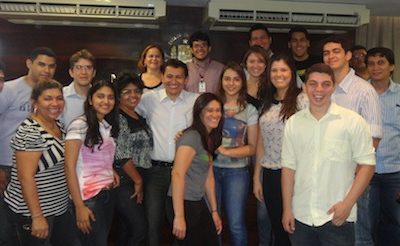 Estudantes foram recebidos pelo servidor José Anchieta Nery Neto, Coordenador de Perícias e Pareceres Técnicos