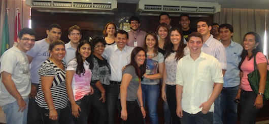 Estudantes foram recebidos pelo servidor José Anchieta Nery Neto, Coordenador de Perícias e Pareceres Técnicos