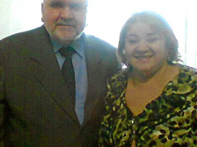 A Procuradora-Geral de Justiça do Piauí ao lado de Roberto Gurgel