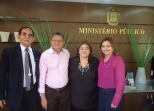 Da esquerda para a direita: Alípio de Santana Ribeiro, Abílio Ribeiro, Zélia Saraiva Lima e Débora Said