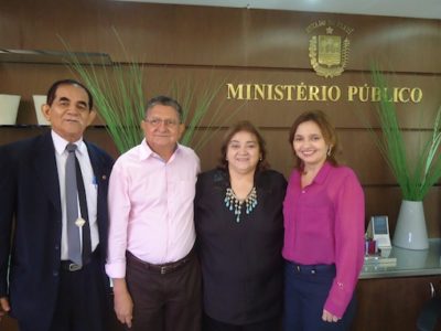Da esquerda para a direita: Alípio de Santana Ribeiro, Abílio Ribeiro, Zélia Saraiva Lima e Débora Said