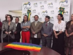 A Promotora de justiça Myrian Lago representa o Ministério Público no comitê e discursou durante o lançamento