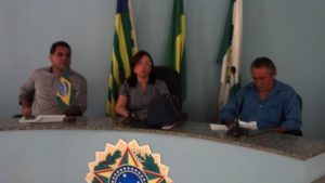 Promotora de Justiça durante audiência