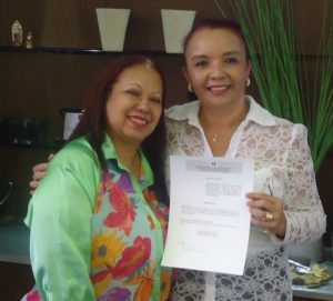A Procuradora de Justiça Martha Celina de Oliveira Nunes (esquerda) ao lado da Corregedora-Geral do MP/PI