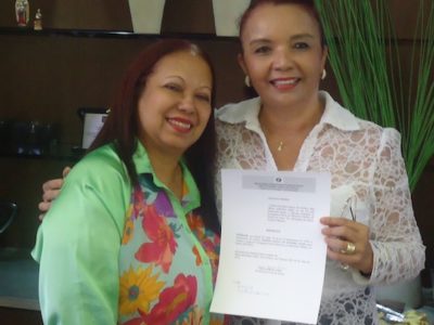 A Procuradora de Justiça Martha Celina de Oliveira Nunes (esquerda) ao lado da Corregedora-Geral do MP/PI