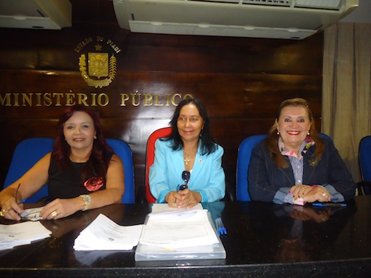 As procuradoras de Justiça Martha Celina de Oliveira Nunes, Teresinha de Jesus Marques e Ivaneide Assunção Tavares Rodrigues integram a comissão