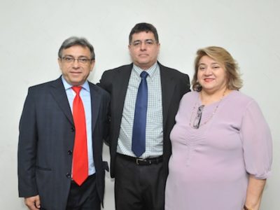Os três componentes da lista tríplice: Hugo de Sousa Cardoso, Elói Pereira de Sousa Júnior e Zélia Saraiva Lima