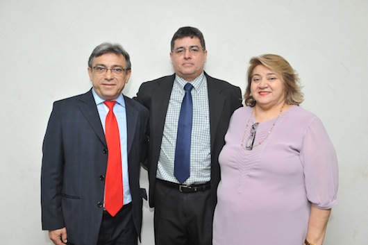 Os três componentes da lista tríplice: Hugo de Sousa Cardoso, Elói Pereira de Sousa Júnior e Zélia Saraiva Lima