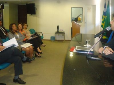 Membros do Ministério Público prestigiaram o palestrante convidado, Márcio Berclaz, que é Promotor de Justiça do Paraná