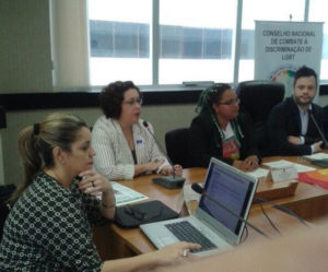 A Promotora de Justica Myrian Lago (ao microfone) durante reunião do Grupo de Trabalho