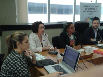 A Promotora de Justica Myrian Lago (ao microfone) durante reunião do Grupo de Trabalho