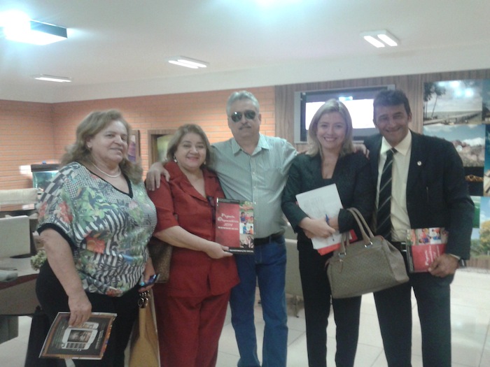 A equipe também conversou com o Secretário de Segurança, Robert Rios (na foto, centro), e com o Deputado Tererê, que também demonstraram apoio ao Ministério Público