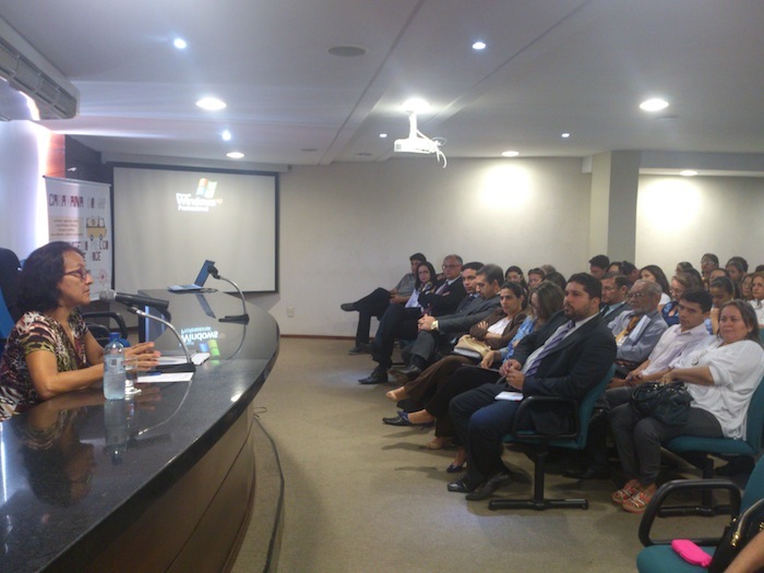 A palestra com a professora Maria Dalva Macêdo Ferreira