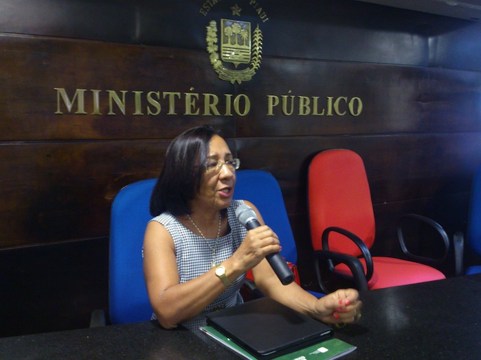 A palestrante Rosa Maria de Almeida