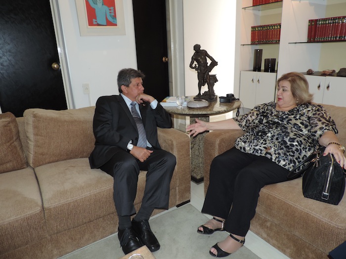 A PGJ com o Governador, Zé Filho