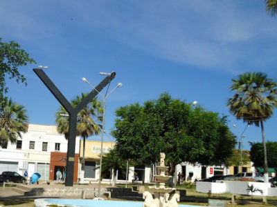 Praça do Y, Canto do Buriti (PI). Foto de Cléia Fernandes.