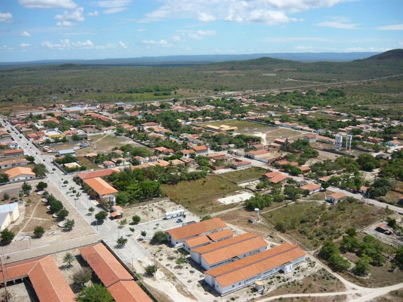 Vista aérea da cidade de São João da Fronteira.