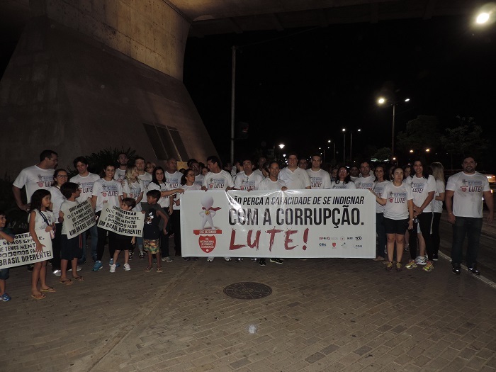 Promotores participam da caminhada