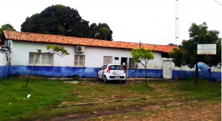 Fachada da delegacia de polícia de Altos