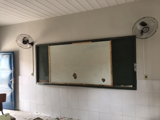 Lousa em sala de aula