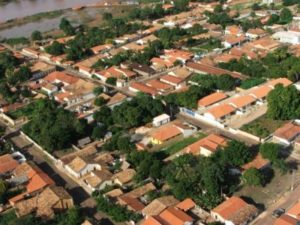 Vista aérea da cidade de Uruçui no interior do Piauí