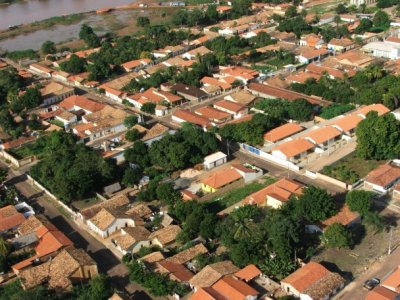 Vista aérea da cidade de Uruçui no interior do Piauí