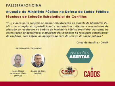 Anúncio sobre o evento, com informações disponíveis no texto.