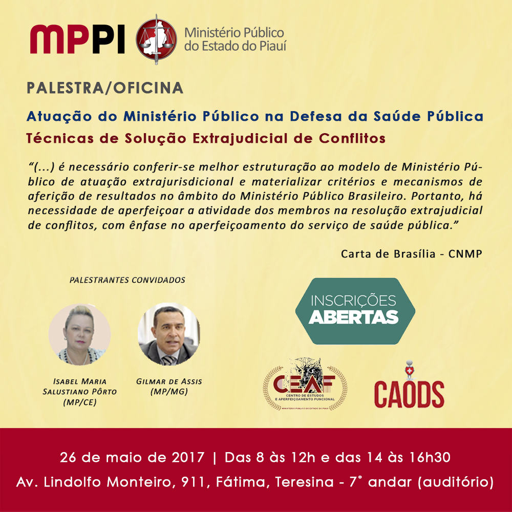 Anúncio sobre o evento, com informações disponíveis no texto.