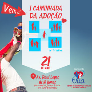cartaz com informações sobre a caminhada