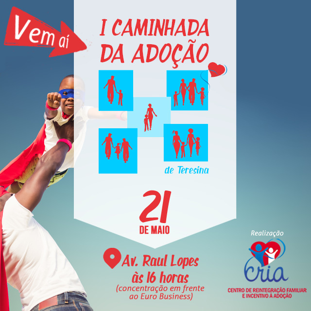 cartaz com informações sobre a caminhada