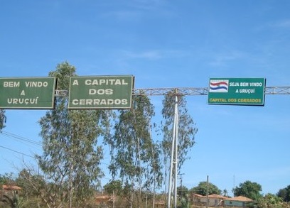 Entrada da cidade de Uruçuí.