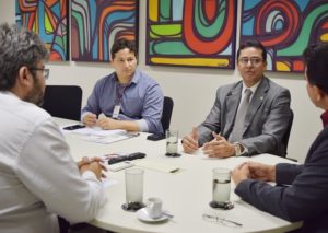 PGJ Cleandro Moura reunido com Diretor-Geral da ATI
