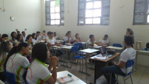 Oficina realizada com os estudantes do CETI Pedro Sá, em Oeiras.