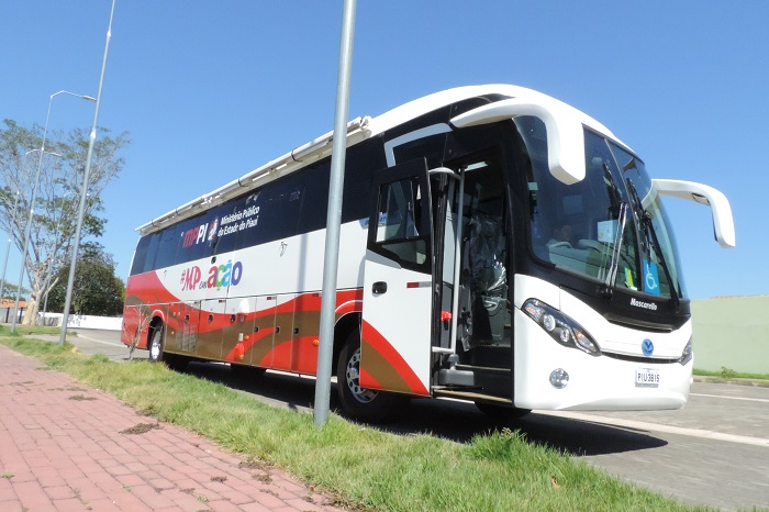 Vista do ônibus do Ministério Público 