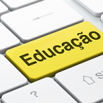 Teclas de comutador com nome educação escrito em uma delas