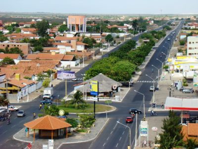IMAGEM ILUSTRATIVA - Vista aérea do centro de Parnaíba, no norte do Piauí