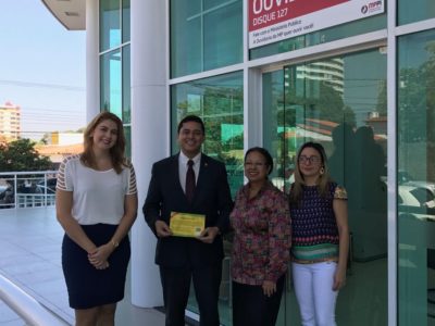 Procurador-Geral de Justiça em reunião com as ouvidoras.