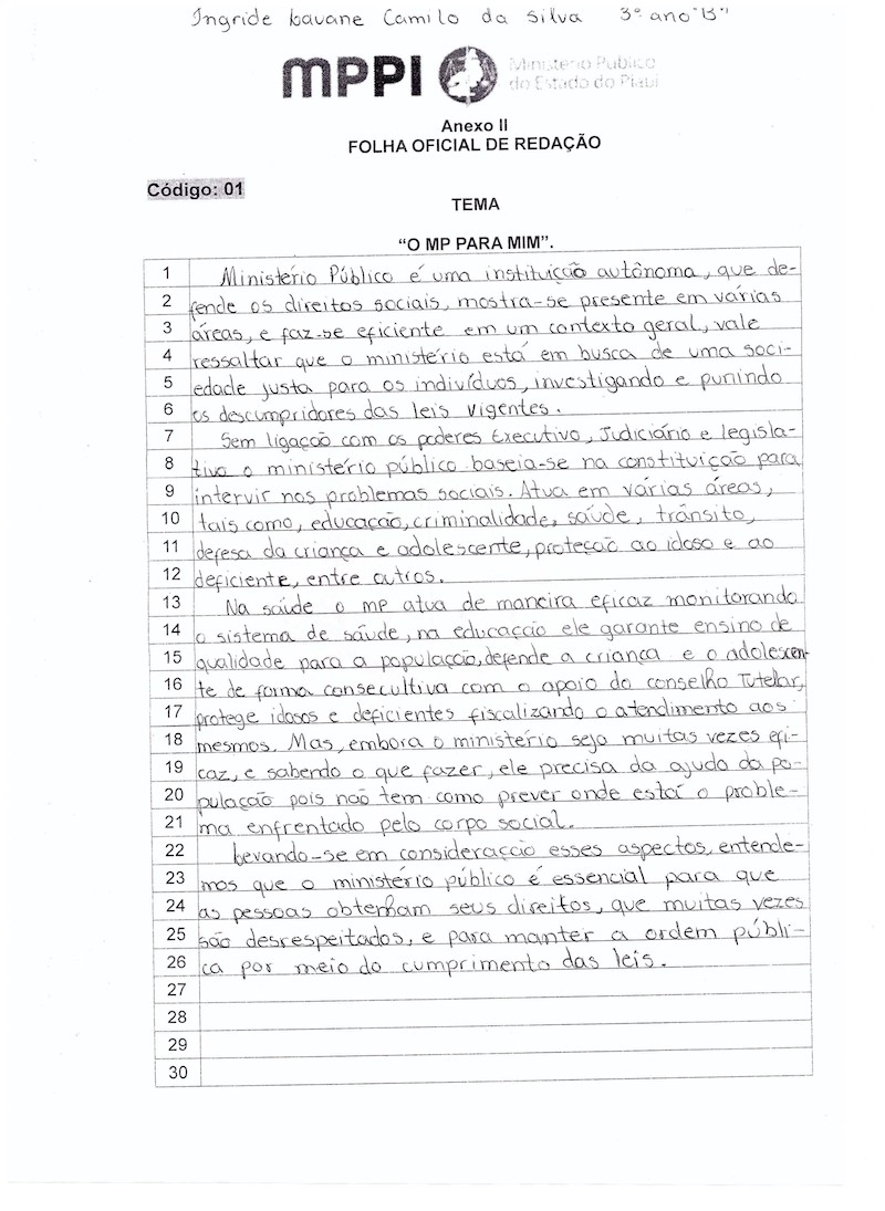 Redação digitalizada