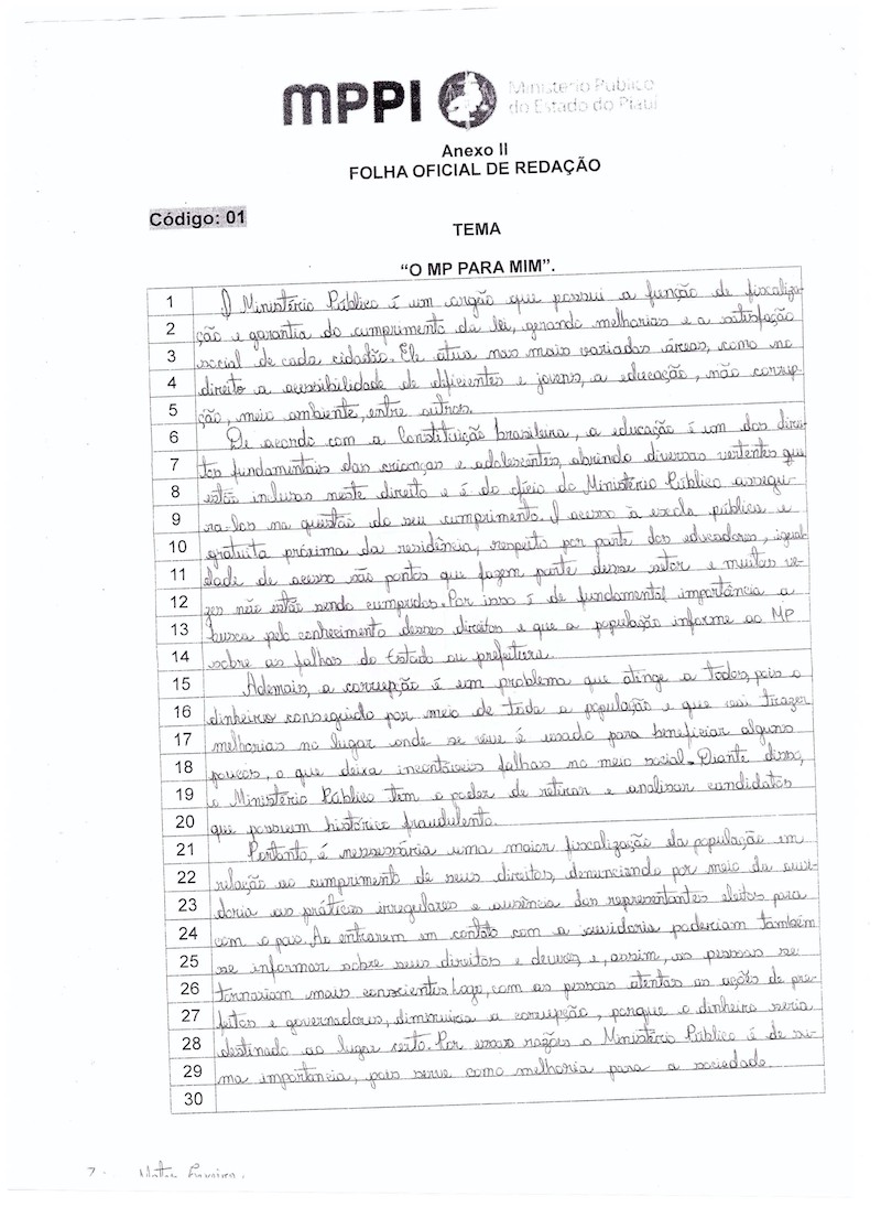 Redação digitalizada