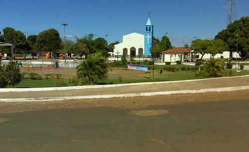 Praça principal da cidade de Monte Alegre do Piauí