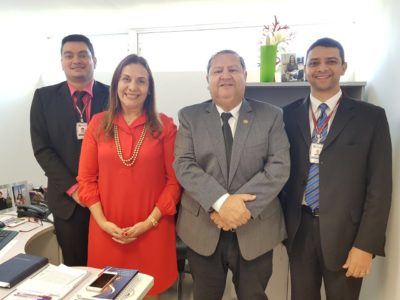 Equipe da Corregedoria Geral do MPPI na 18ª Procuradoria de Justiça