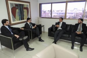 Procurador-Geral de Justiça, dois promotores e Secretário de Justiça Daniel Oliveira