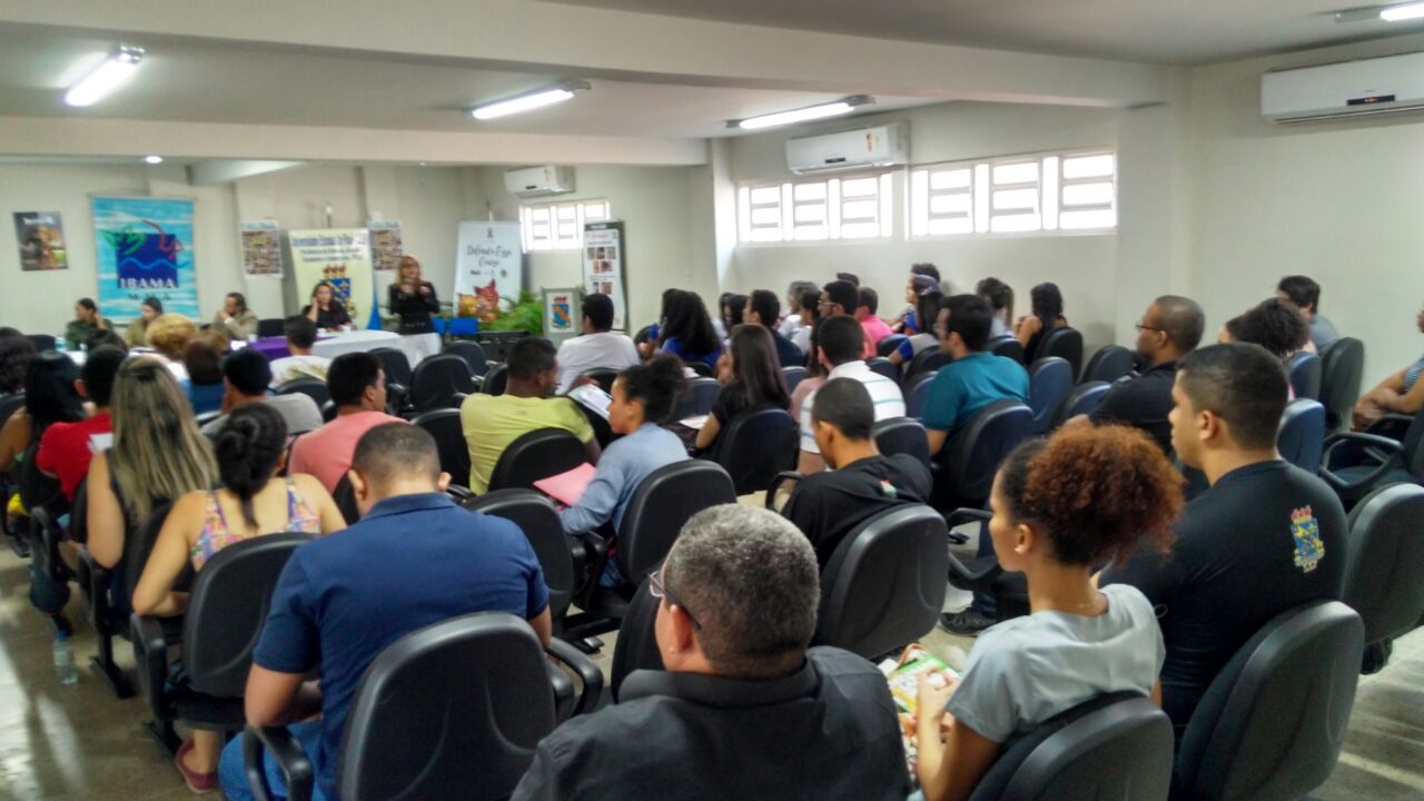 Promotora de Justiça ministrando palestra