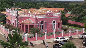 Casa Rosada, sede da Prefeitura Municipal de Barras