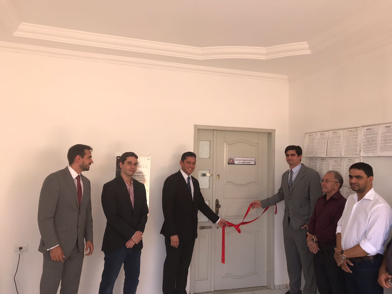 Desenlace da fita inaugural