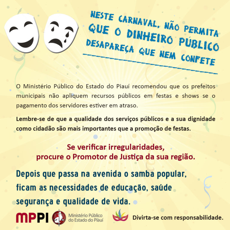Banner - Não deixe que o dinheiro público desapareça que nem confete.
