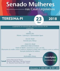 Cartaz com a programação do evento