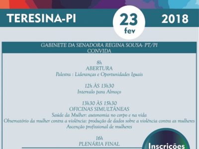 Cartaz com a programação do evento