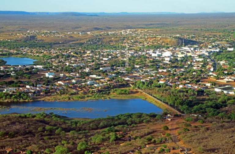 Vista aérea da cidade de São Raimundo Nonato, no Piauí